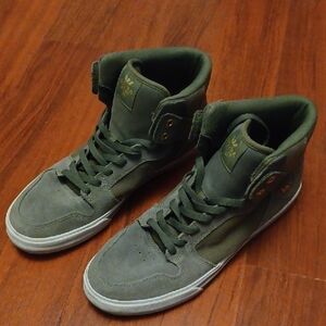 Supra Forest Green High-Top Sneakers
